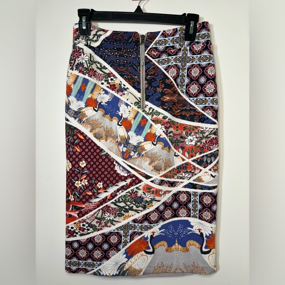Anthropologie Maeve Vannia Asian Pencil Skirt - Picture 6 of 8